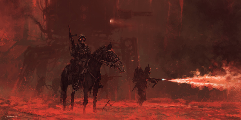 Illustration for article titled Jakub Rozalski's Art is an Exercise In Alternate History Contrasts